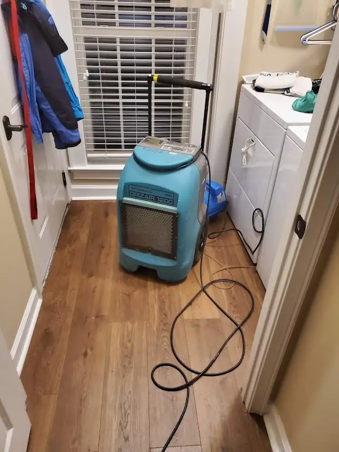 Commercial dehumidifier deployed for Flood Damage Cleanup in Encinitas